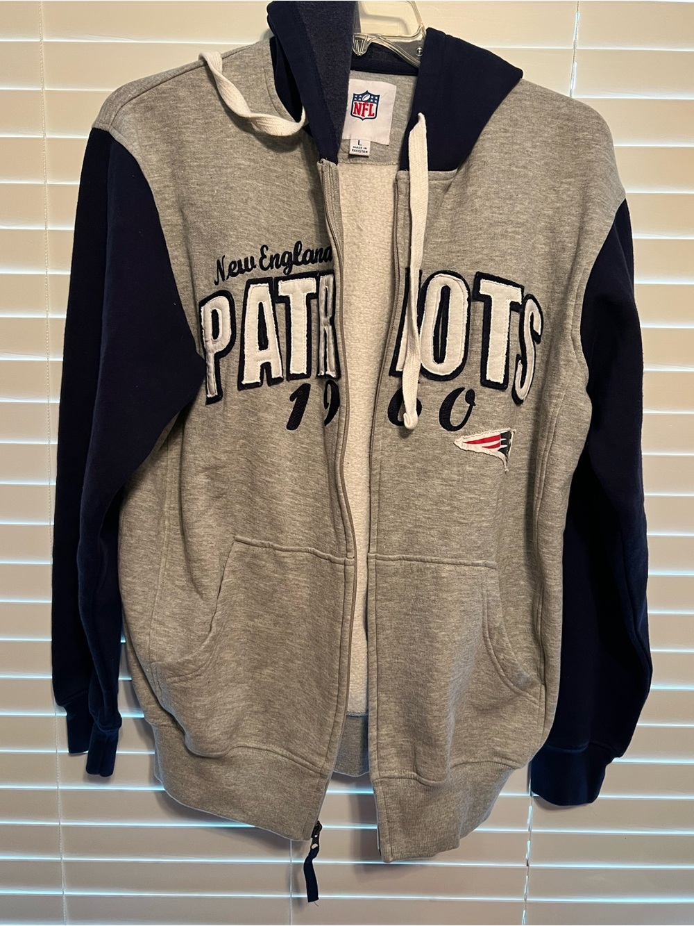 Patriots vintage zip up sweatshirt jacket